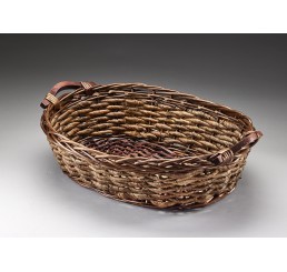 Oval Willow and Rope Tray 