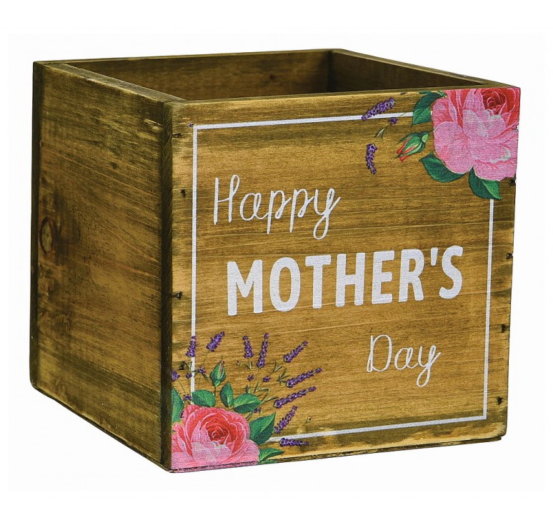 Wooden Cube - Happy Mother's Day