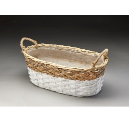 Oval Willow/Split-Wood/Paper Container