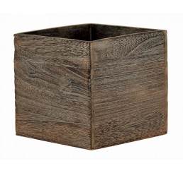 Brown Stain Wooden 6" Cube