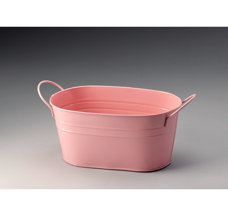 Bright Pink Metal Favor Pail