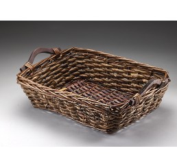 Rectangular Willow and Rope Tray 
