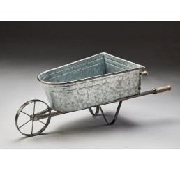 Galvanized Metal Wheel Barrow