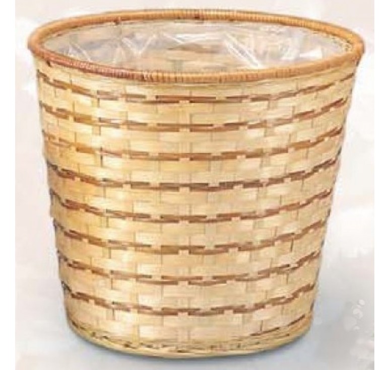 8" Bamboo Planter Basket / Pot Cover 