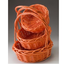 Set/3 Round Willow Baskets