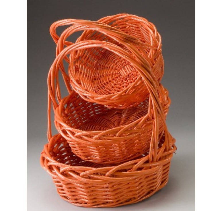 Set/3 Round Willow Baskets