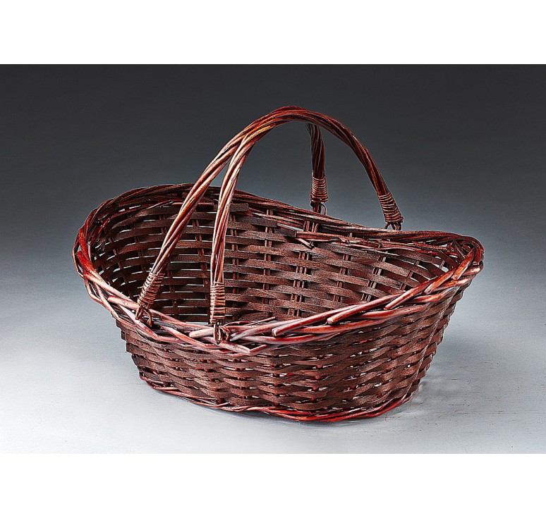Oval Willow with Double Drop Handles-S