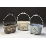 Metal Basket w/Detachable Handle