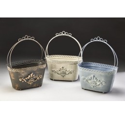 Metal Basket w/Detachable Handle