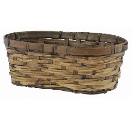 Bamboo Peanut-Shaped Double 4" - Brown Stain