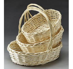 Natural Oval Willow Set/3  