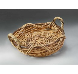 Indonesian Rattan Round Tray