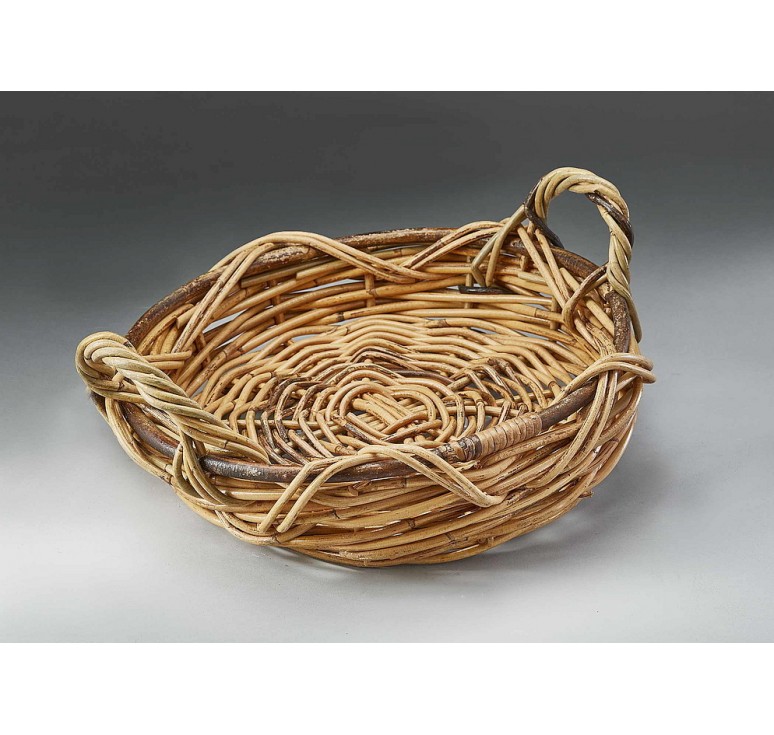 Indonesian Rattan Round Tray