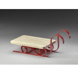 Wooden Sled w/Metal Runners