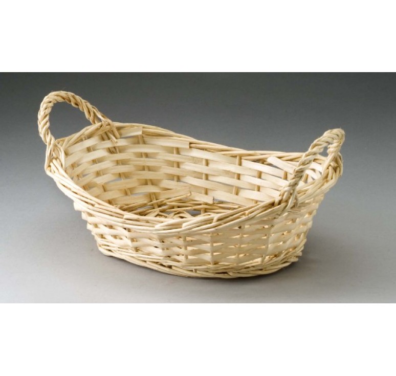 Natural Oval Tray with Ear Handles- Split Willow 
