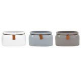 Oval Ceramic Vases w/Rope Decoration