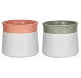Two-Tone Ceramic Pots