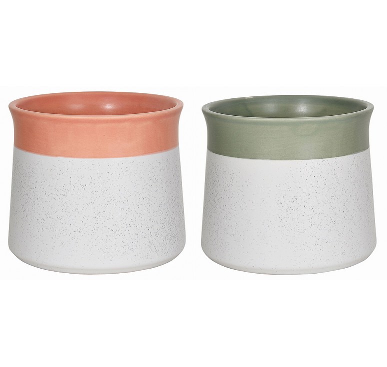 Two-Tone Ceramic Pots