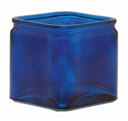 Glass Cube - Cobalt Blue 