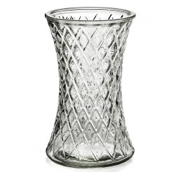 CLEAR GLASS GATHERING VASE