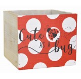 Wooden Cube - Cute as a Bug