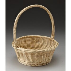Round Willow Single Basket