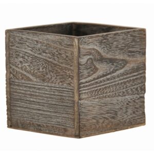 Brown Stain Wooden 4" Cube