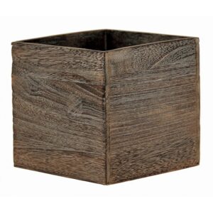 Brown Stain Wooden 5" Cube