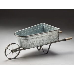 Galvanized Metal Wheel Barrow