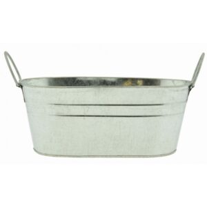 Oval Galvanized Metal Container