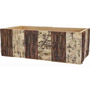 Rectangular Two-Tone Wooden Container