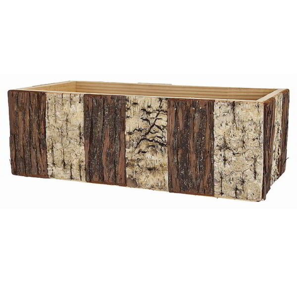 Rectangular Two-Tone Wooden Container