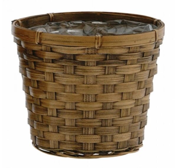 6" Bamboo Planter Basket / Pot Cover