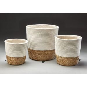 Fabric & Rope Planter - Fits 10"