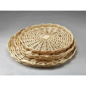 18" Round Willow Packing Tray