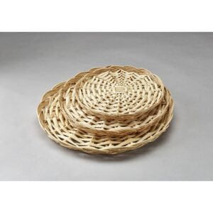8" Round Split Willow Packing Tray