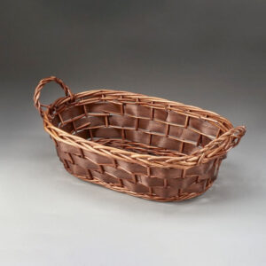 Willow and Woodchip Oblong Tray with Ear Handles