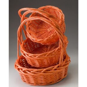 Set of 3 Round Willow Baskets