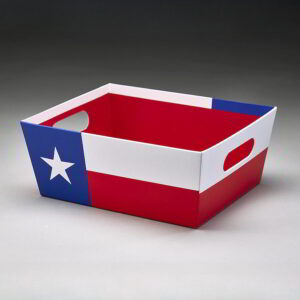 Texas Flag Paperboard Container