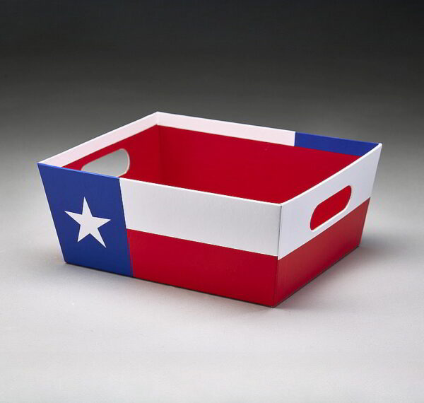 Texas Flag Paperboard Container