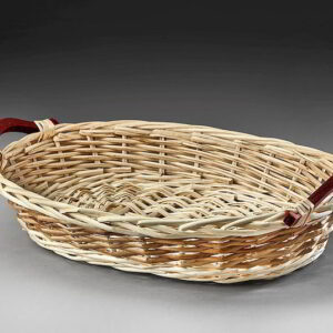 Oval Willow Two-Tone Tray - L