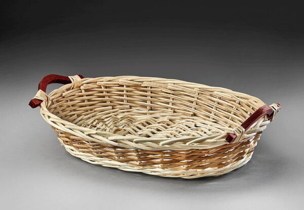 Oval Willow Two-Tone Tray - M