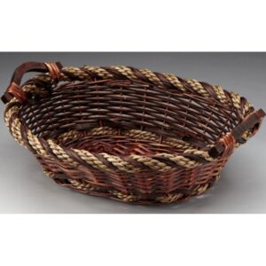 Oval Willowith Rope Tray