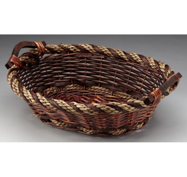 Oval Willowith Rope Tray