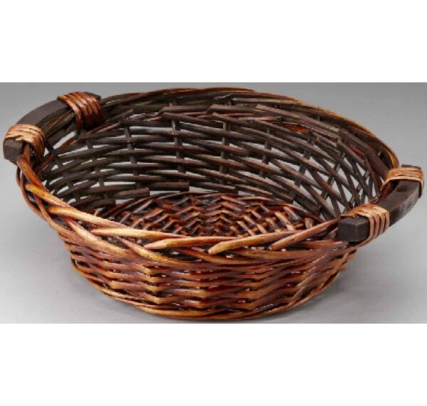 Round Willow with Wooden Ear Handles