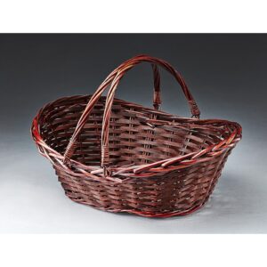 Oval Willow with Double Drop Handles-S