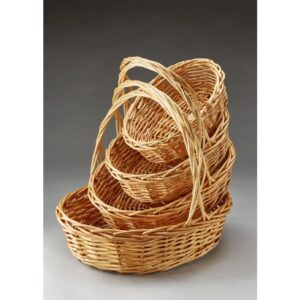 Oval Willow Buff Color Set of 4