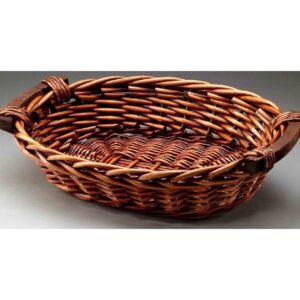 Brown Stain Willow with Wooden Ear Handles