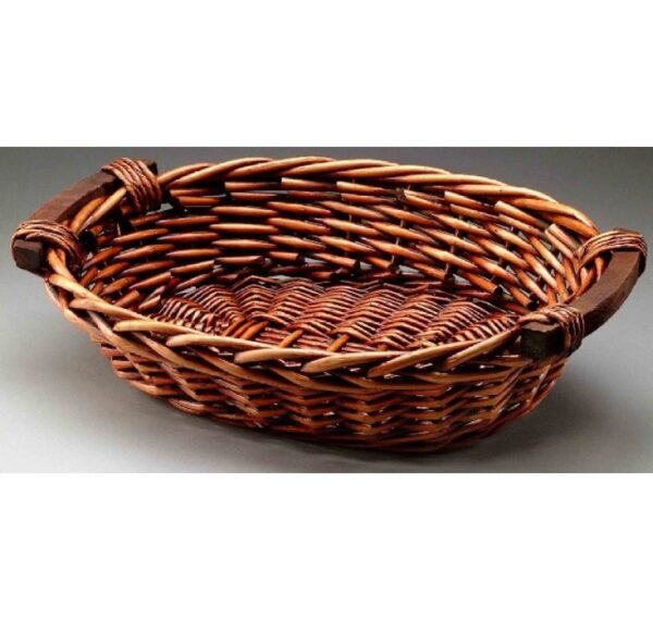 Brown Stain Willow with Wooden Ear Handles