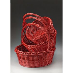 Giant Round Willow Baskets Set of 3